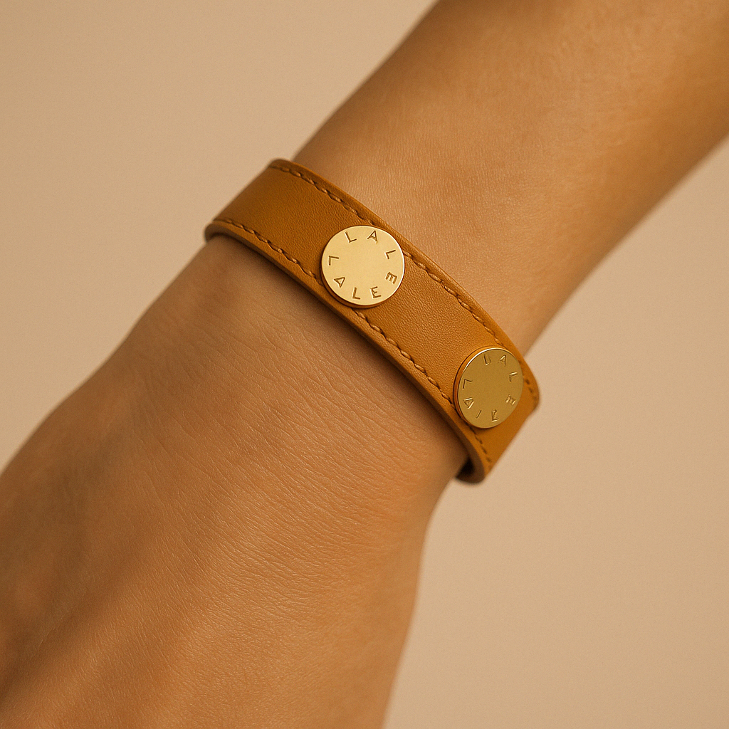 TACHAS Camel Leather - LALEBRACELETS