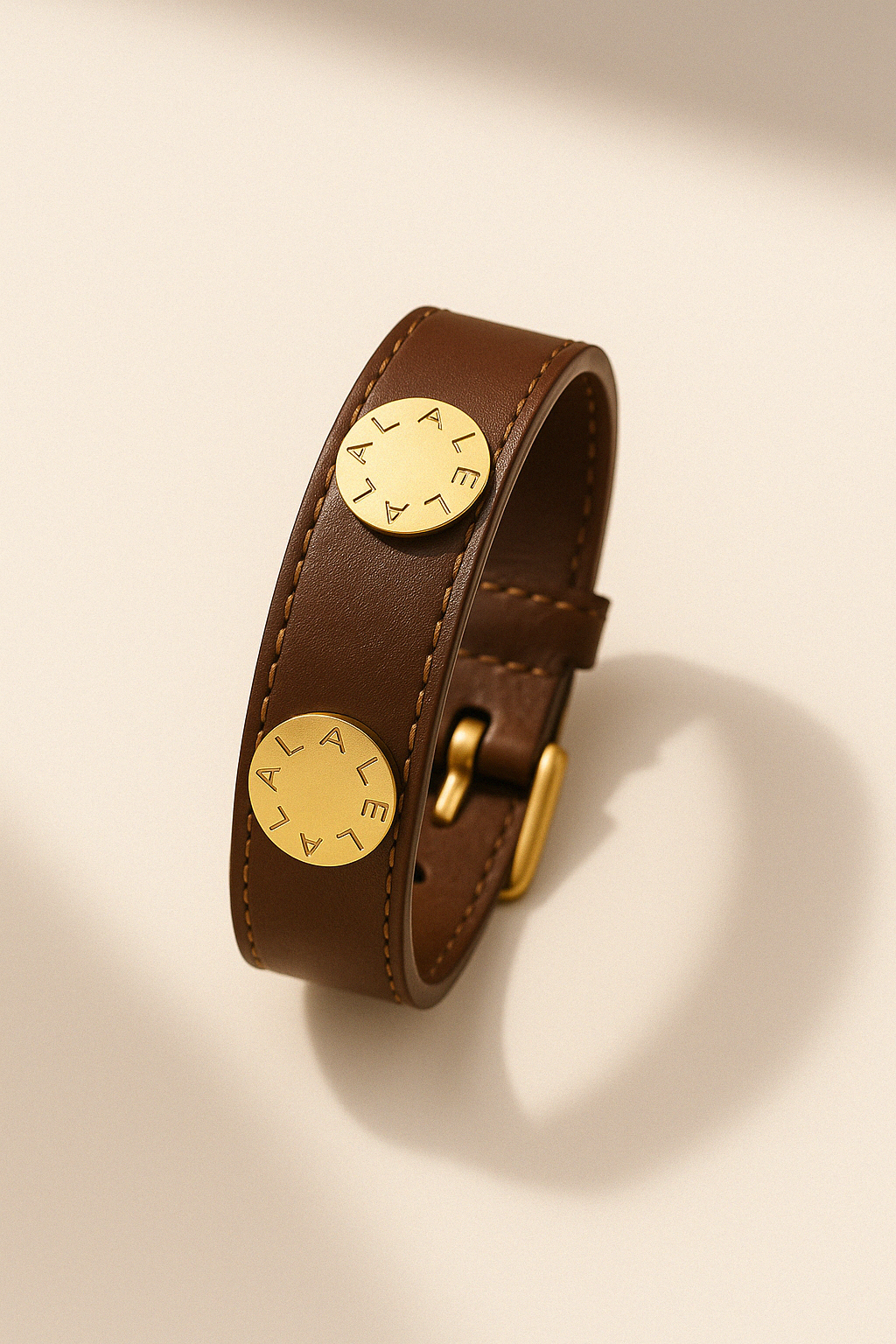 TACHAS Brown Leather - LALEBRACELETS