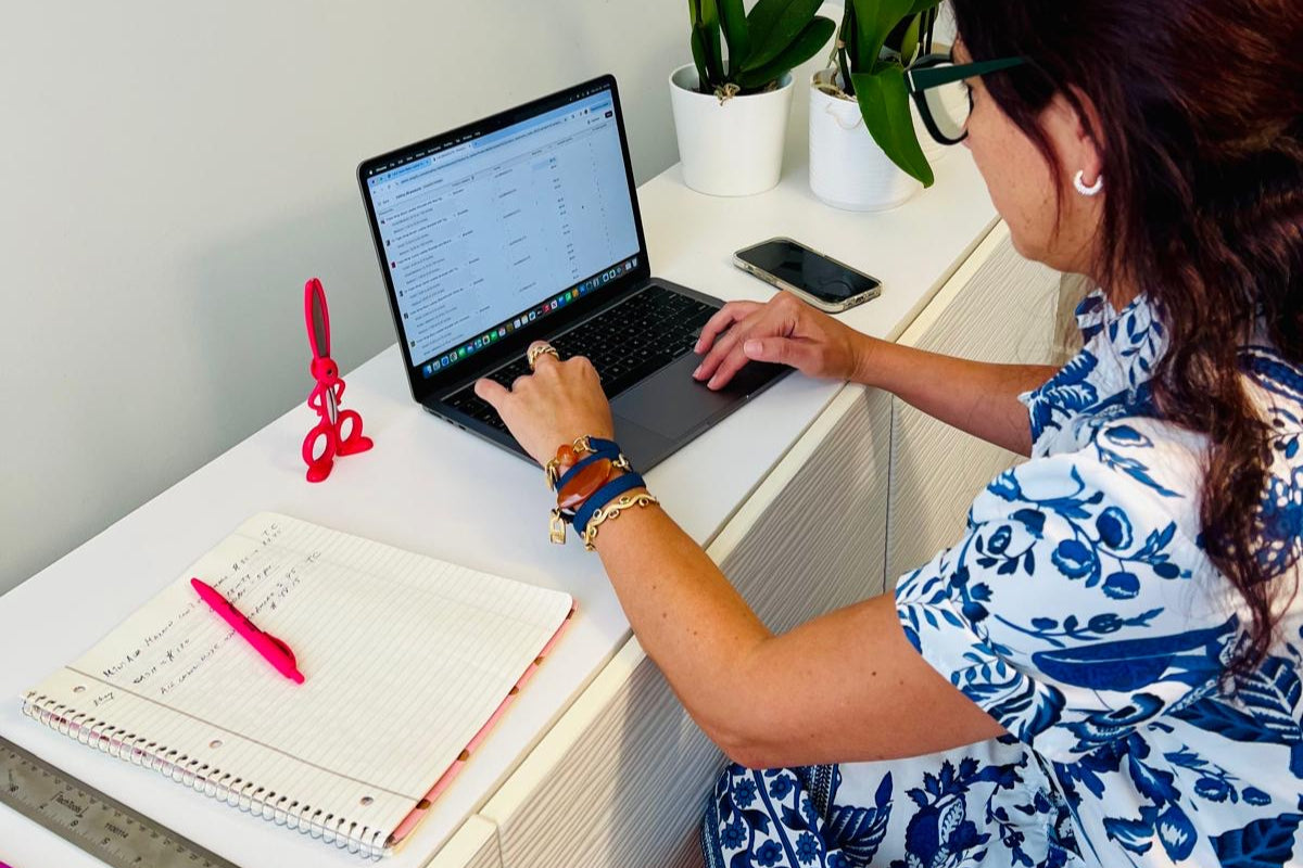 Bundle Bracelet with Bold Blue Leather and Carnelian Stones - LALEBRACELETS