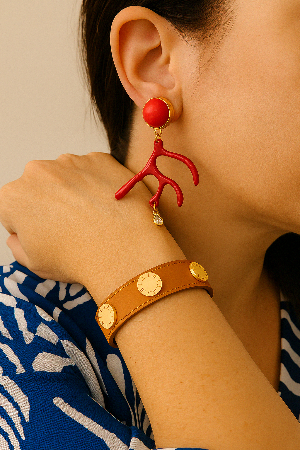 TACHAS Camel Leather - LALEBRACELETS