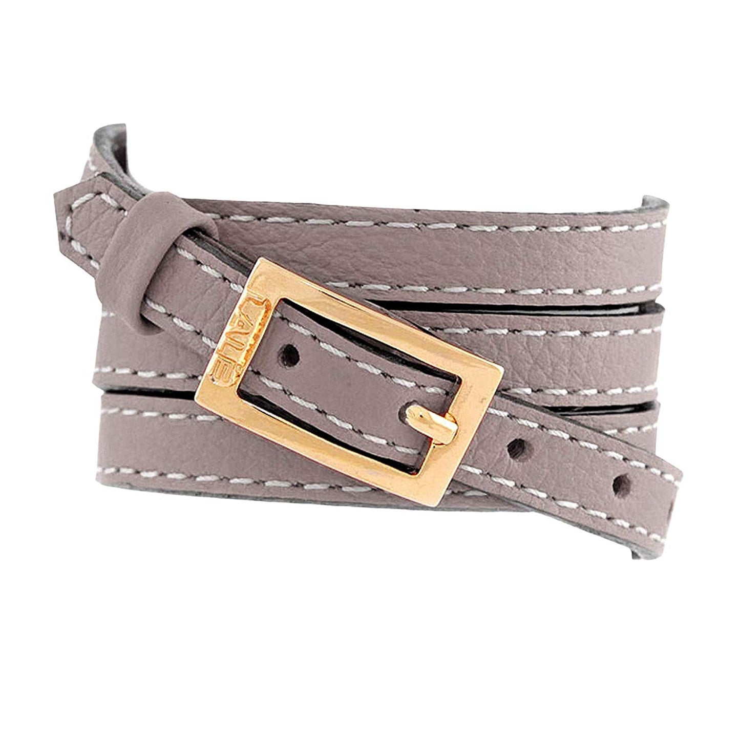 Bracelet 4V - Grey - LALE - LEATHER - BRACELETS