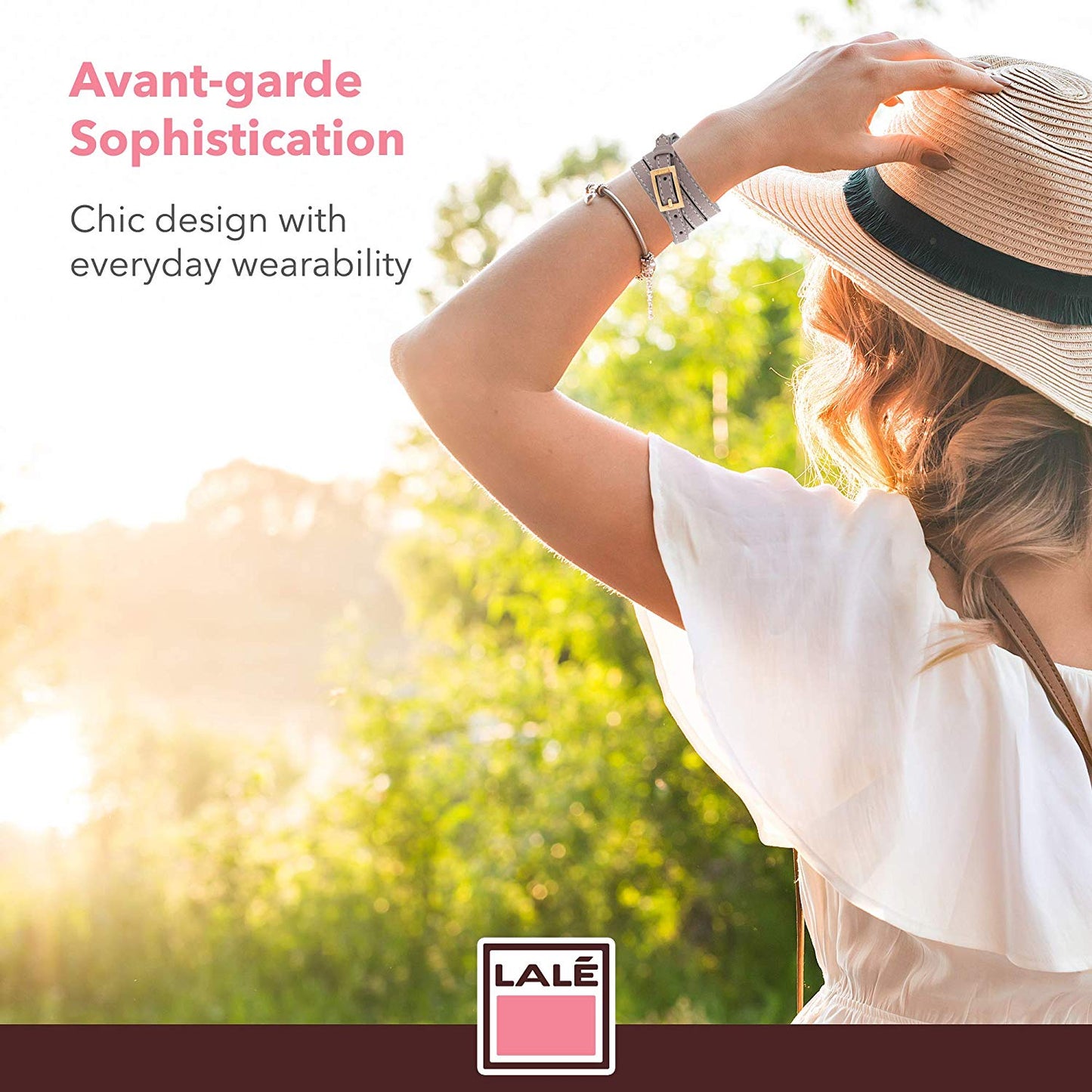 Bracelet 4V - Grey - LALE - LEATHER - BRACELETS