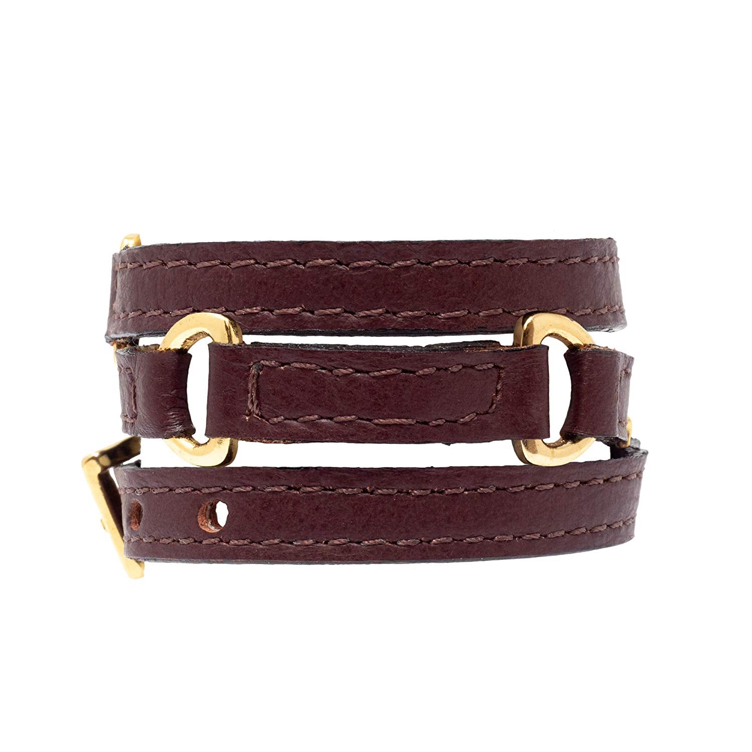 Bracelet Half Moon - Brown - LALE - LEATHER - BRACELETS