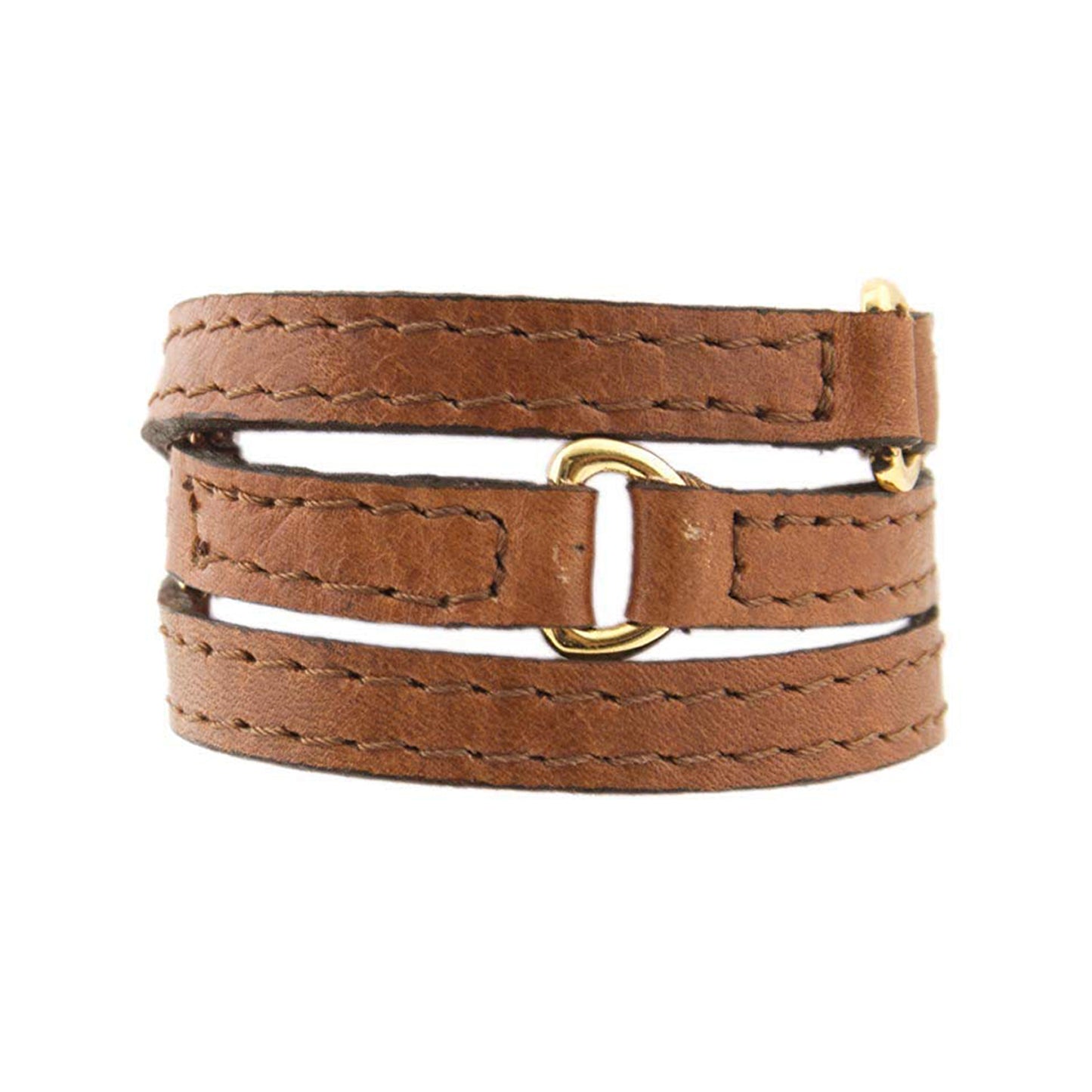 Bracelet Half Moon - Camel - LALE - LEATHER - BRACELETS