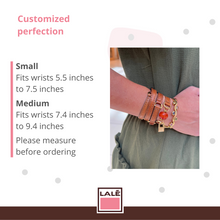 Load image into Gallery viewer, Wrap Around Bracelet - Camel Leather and Carnelian - LALEBRACELETS