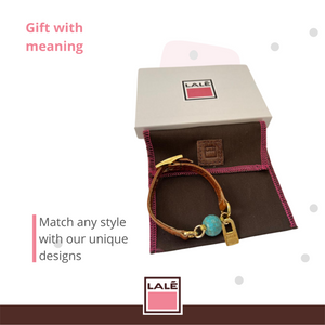 Bracelet Mini Ale - Green Leather - LALEBRACELETS