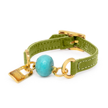 Load image into Gallery viewer, Bracelet Mini Ale - Green Leather - LALEBRACELETS