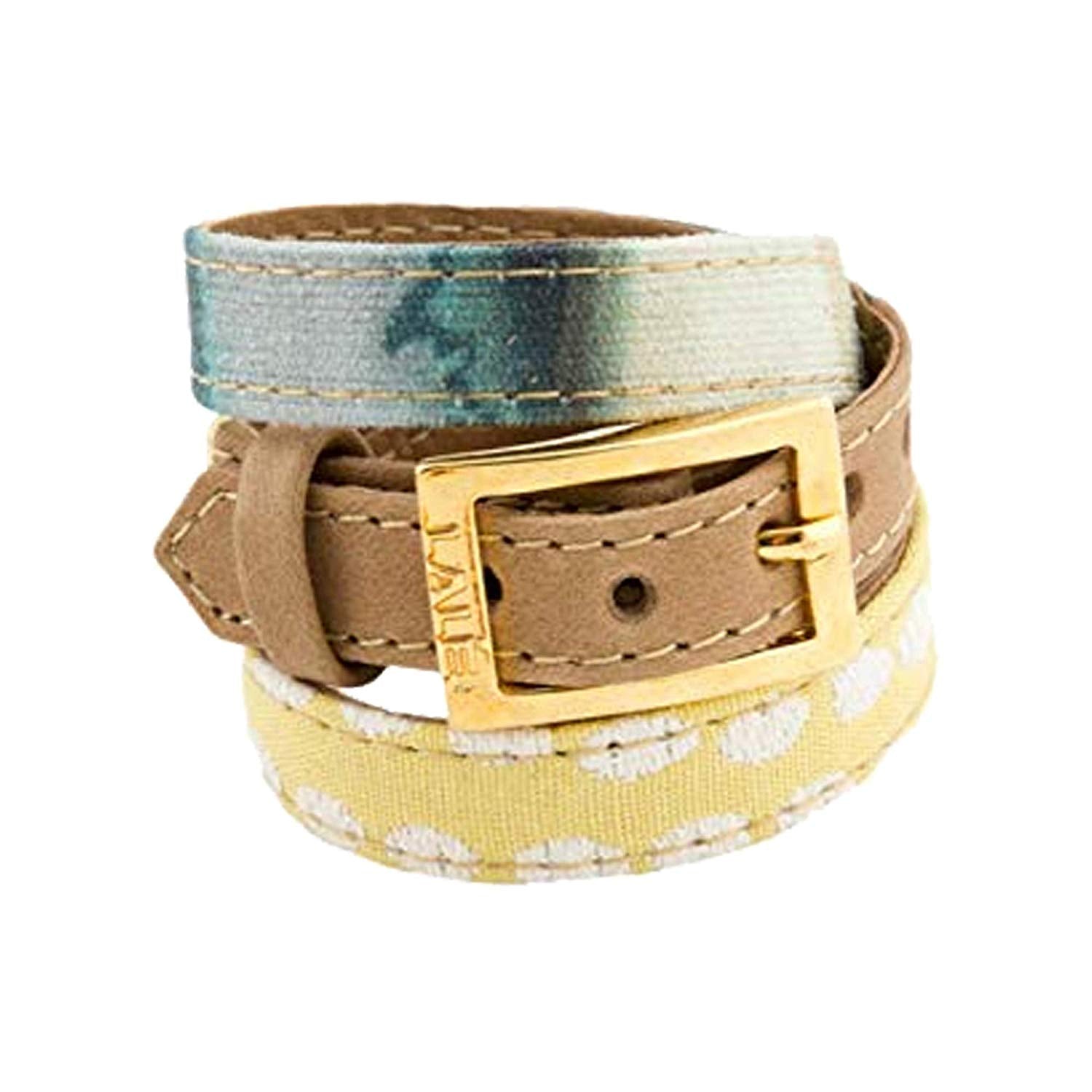 Bracelet 3V - Yellow Dots - LALE - LEATHER - BRACELETS