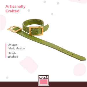 Bracelet 1V - Green - LALE - LEATHER - BRACELETS