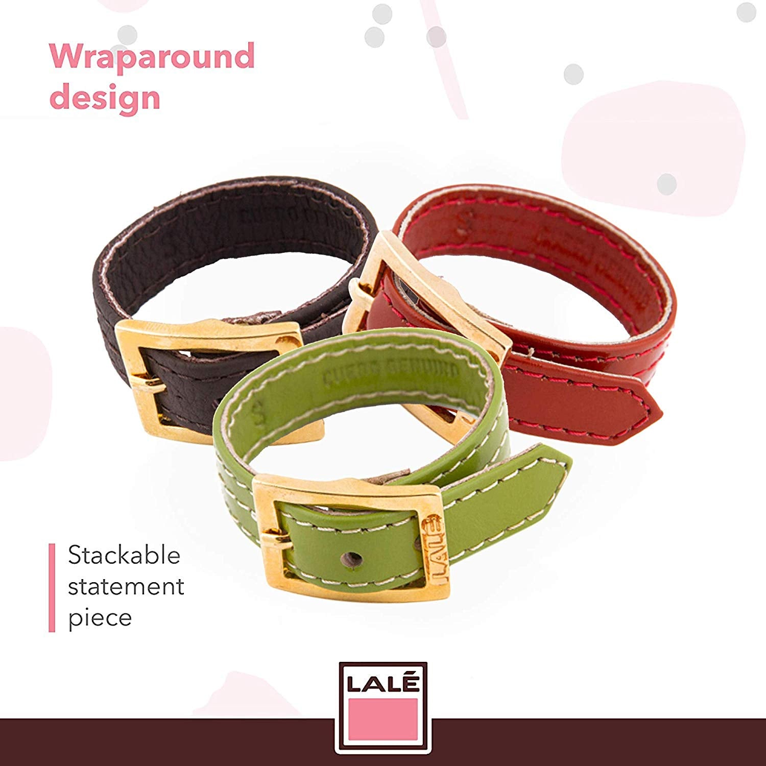 Bracelet 1V - Brown - LALE - LEATHER - BRACELETS