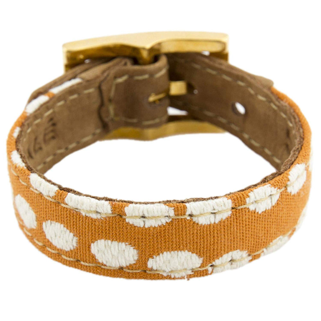 Bracelet 1V - Orange Dots - LALE - LEATHER - BRACELETS
