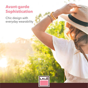 Bracelet 1V - Orange Dots - LALE - LEATHER - BRACELETS
