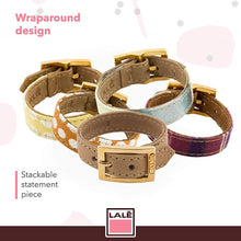 Load image into Gallery viewer, Bracelet 1V - Yellow Dots - LALE - LEATHER - BRACELETS