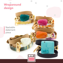 Load image into Gallery viewer, Bracelet Ale - Black Leather - LALE - LEATHER - BRACELETS