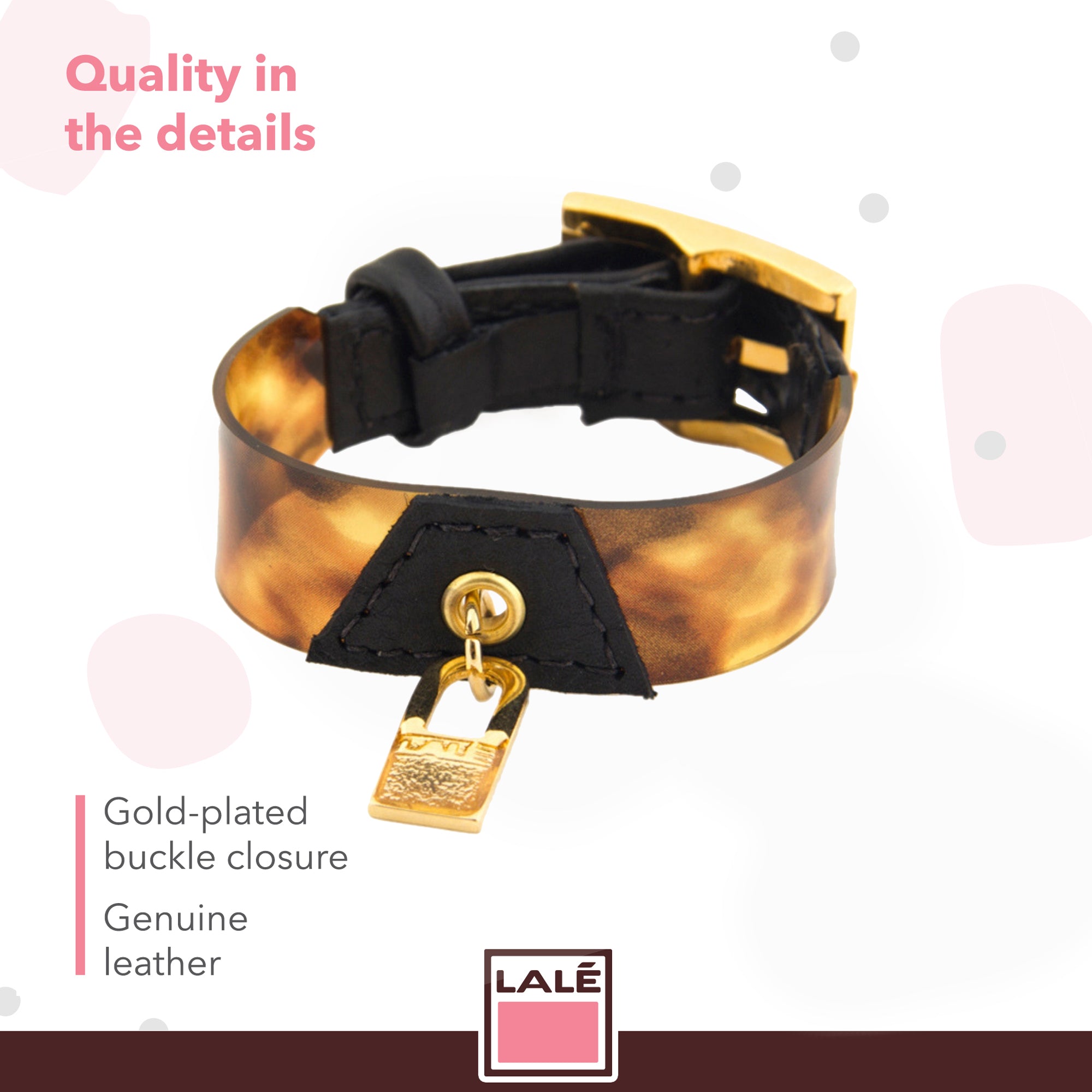 Bracelet Koovita - Black - LALE - LEATHER - BRACELETS